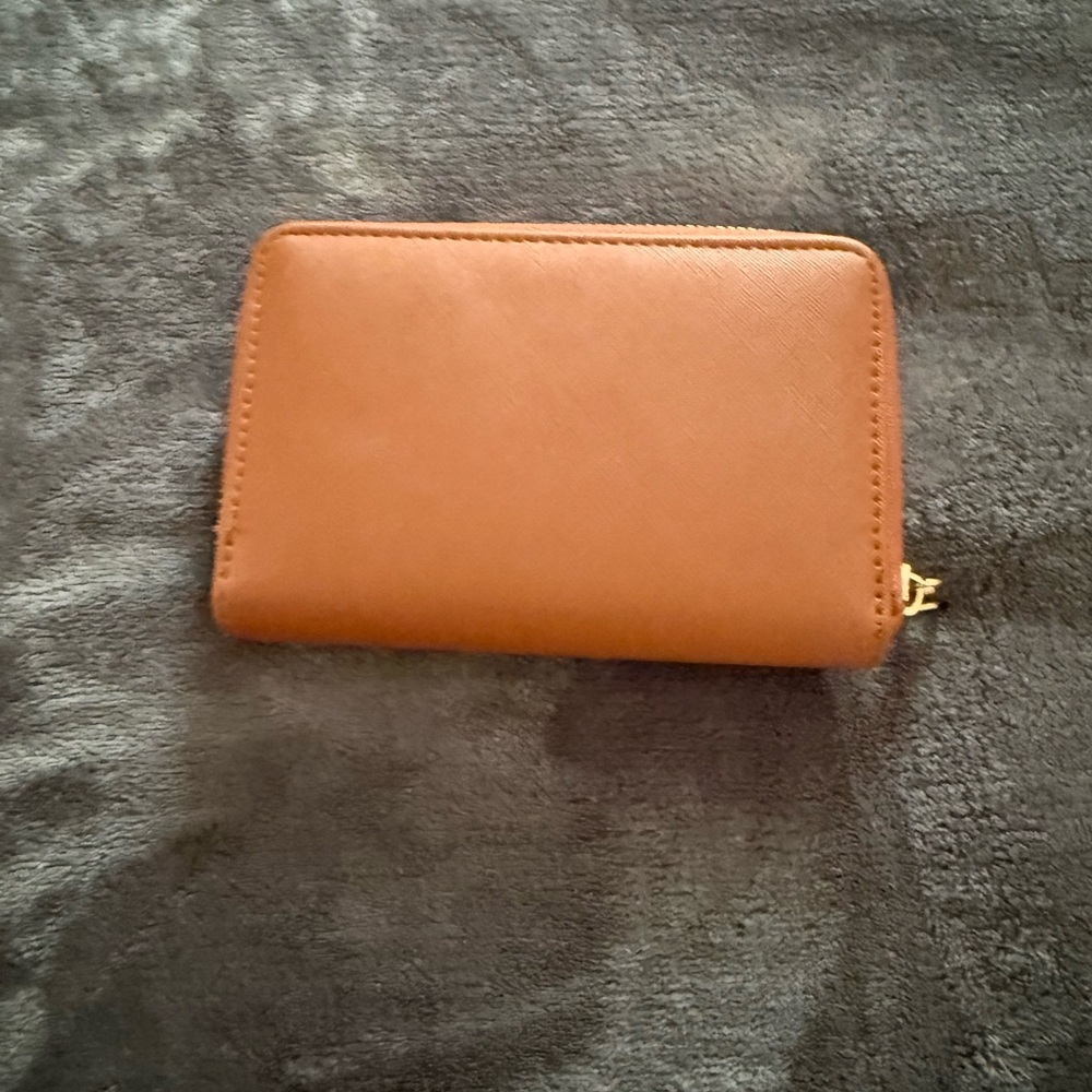 Tan Zip-Around Wallet